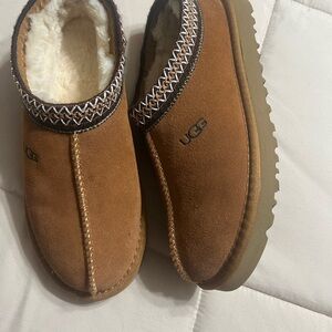 UGG Brown Suede Slip-On Shoes
